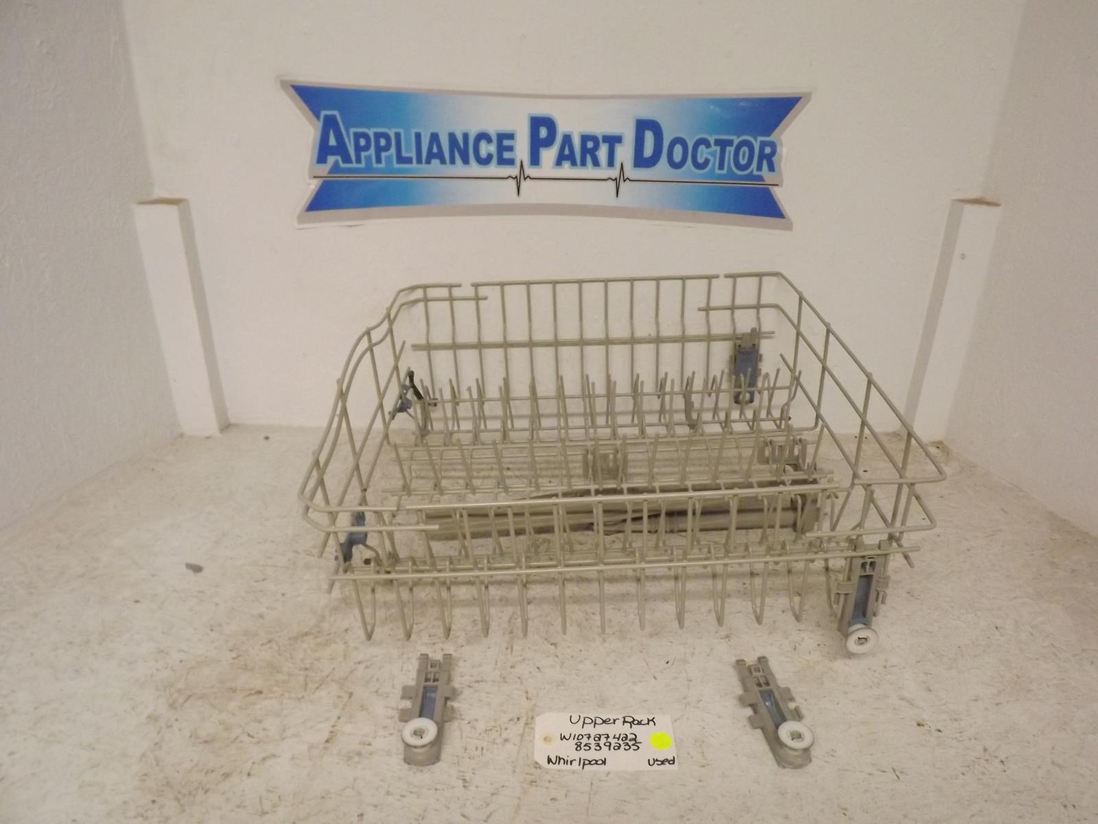 Whirlpool Dishwasher W10727422 8539235 Upper Rack Used Whirlpool Dishwasher W10727422 8539235 Upper Rack Used